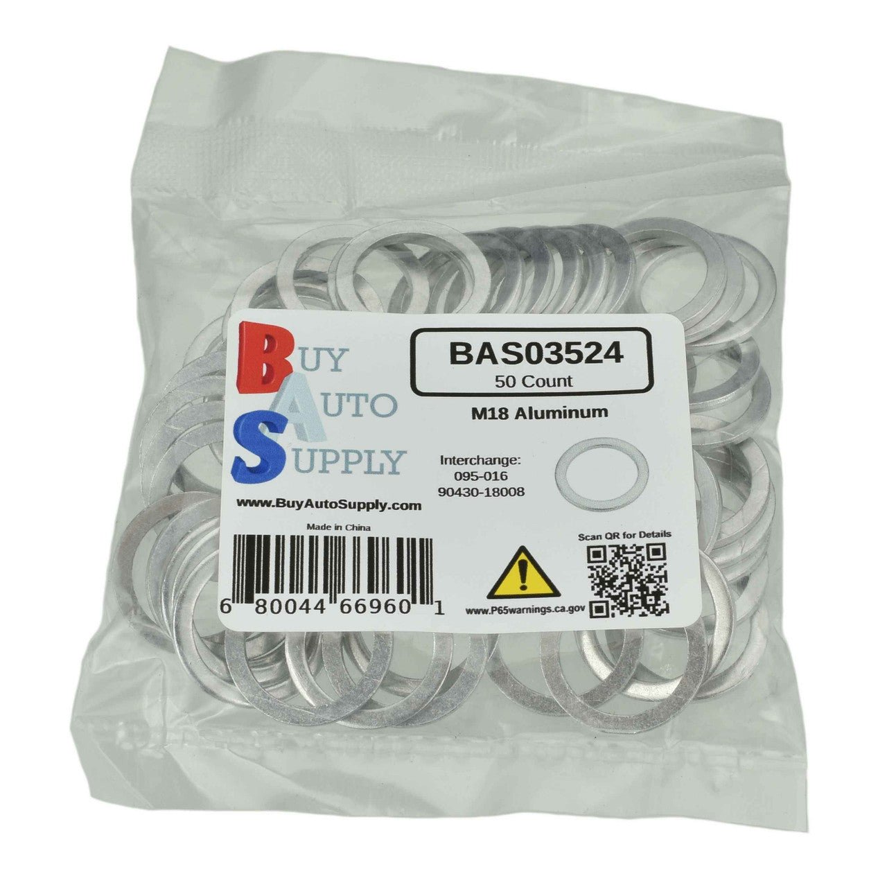 BAS03524 - M18 Toyota Style Aluminum Drain Plug Gasket – Buy Auto