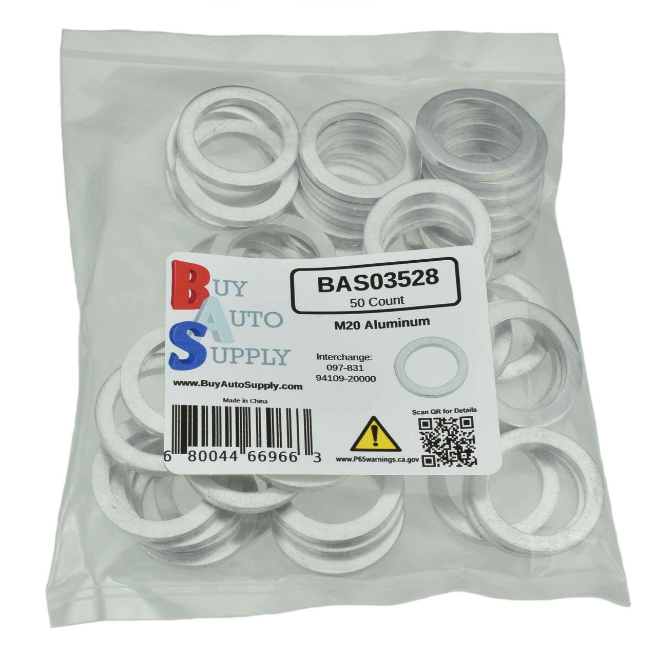 BAS03528 - M20 Honda Style Aluminum Drain Plug Gasket