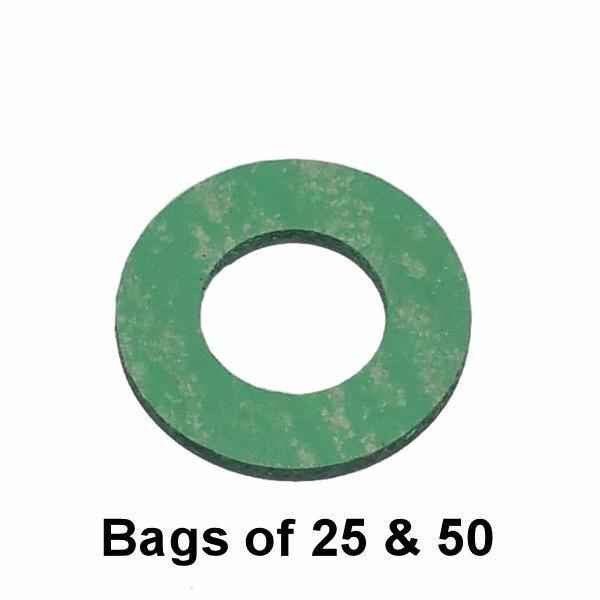 Oil Drain Plug Gasket - M12 Green Synthetic Interchange: Dorman 097-127, 097127, 65301
