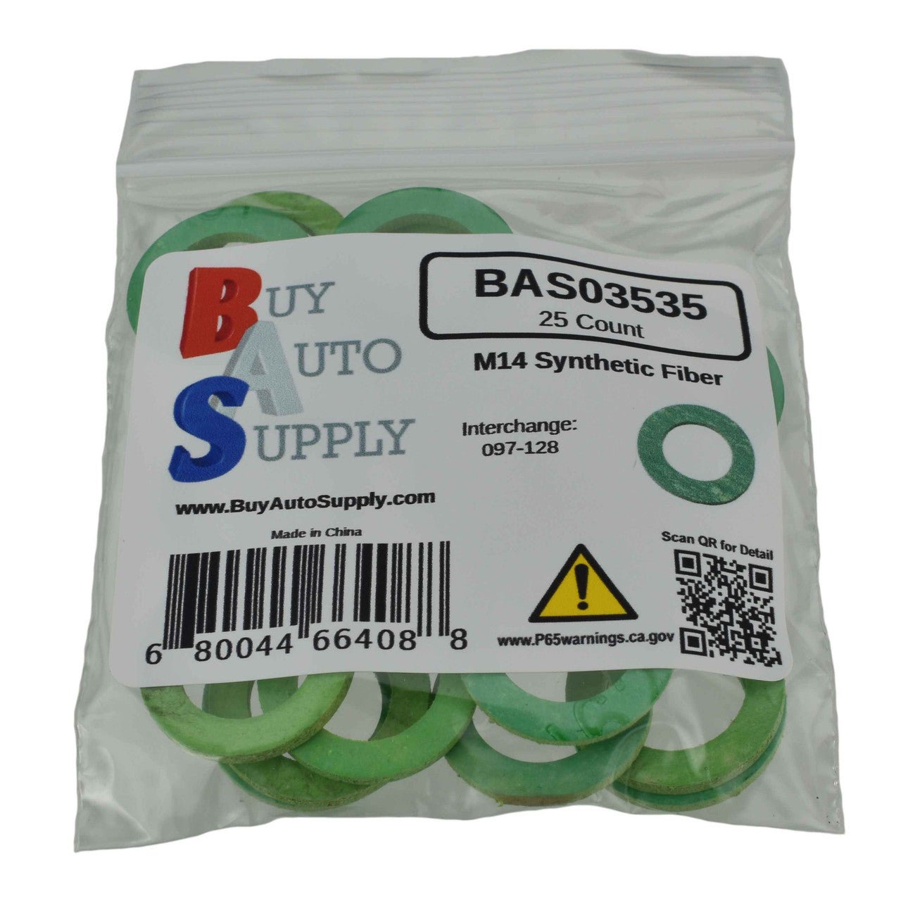 Bag of 25 M14 Synthetic Fiber Drain Plug Gasket - Interchanges: Dorman 097-128