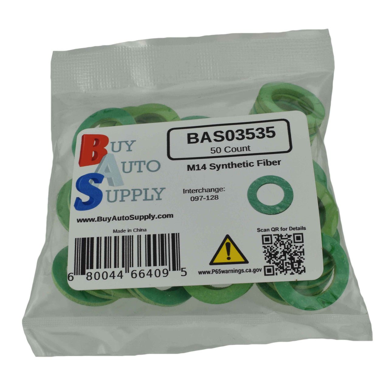 Bag of 50 M14 Synthetic Fiber Drain Plug Gasket - Interchanges: Dorman 097-128