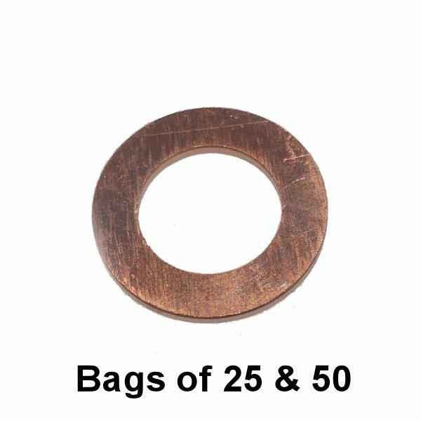 Oil Drain Plug Gasket - M12 Copper 