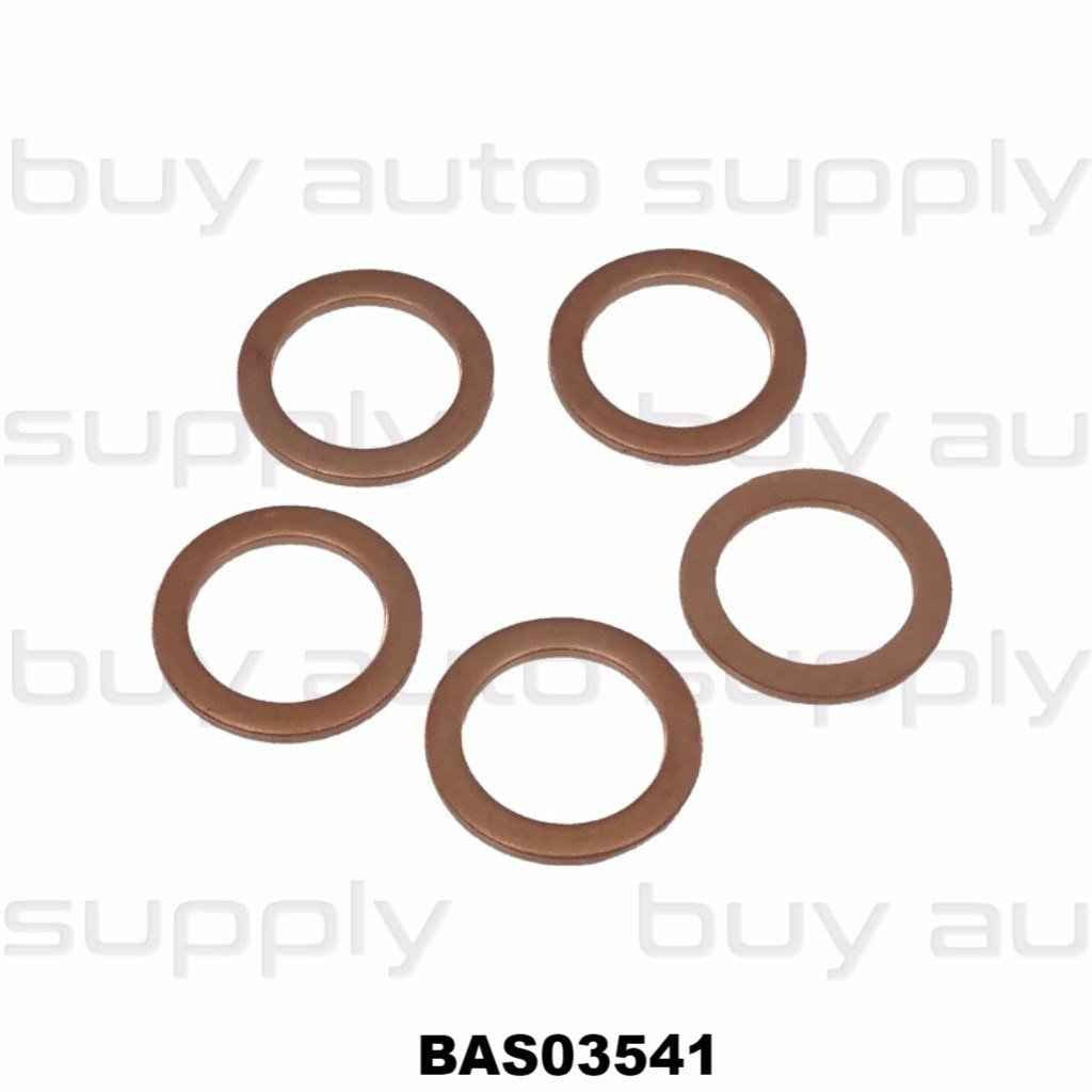 Copper Drain Plug Gasket M14 - BAS03541 - Interchange 097135, 97135, 5073946AA, 94525114, 96051346