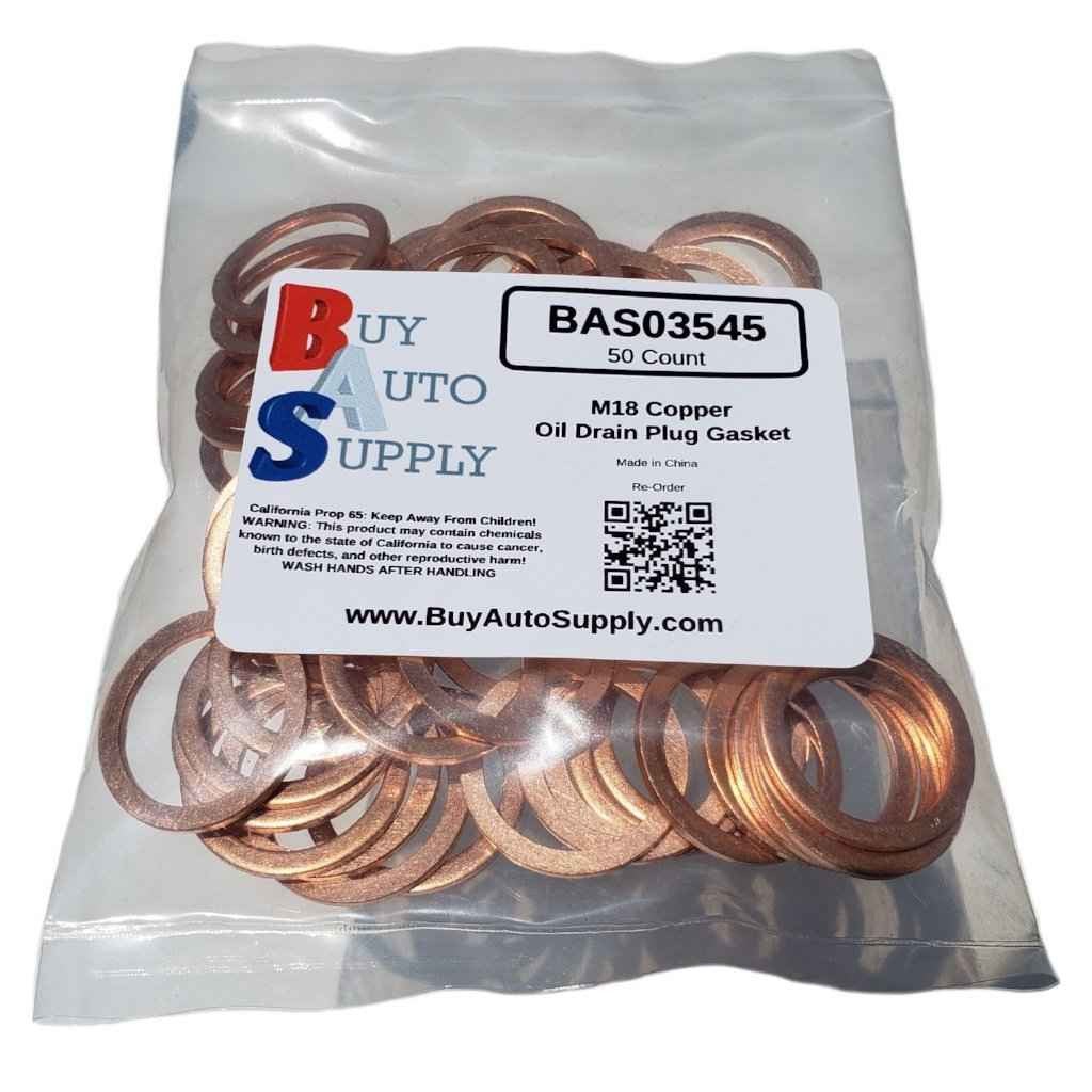 Bag of 50 M18 Copper Oil Drain Plug Gaskets