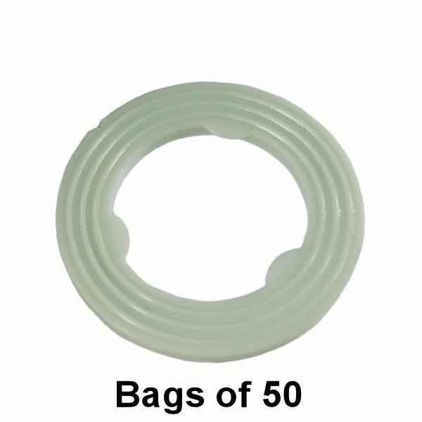 Oil Drain Plug Gasket - M14 Nylon Ribbed - Interchange: Dorman 097-010, 097-118, 097010, 097118, 69001