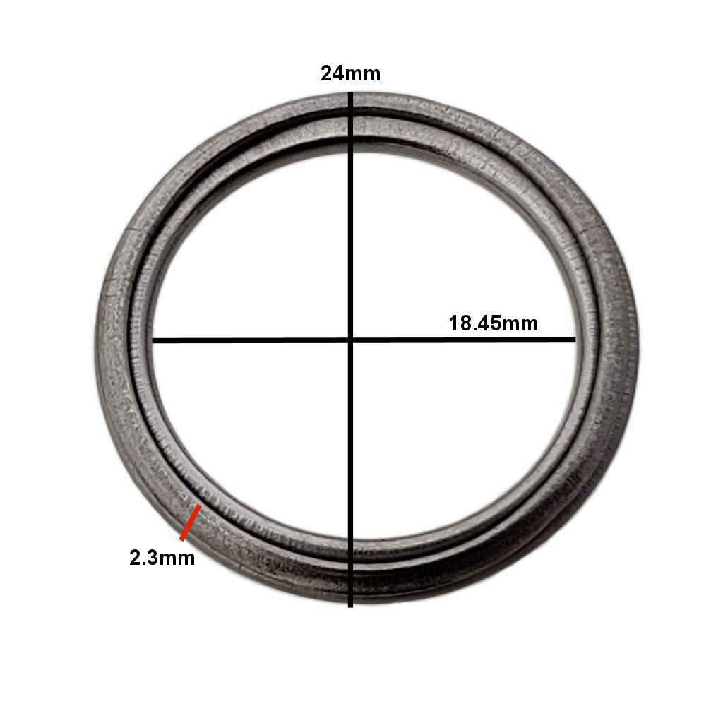 Measurements on M18 Toyota Style Crush Drain Plug Gasket - Interchanges: Toyota 12157-10010