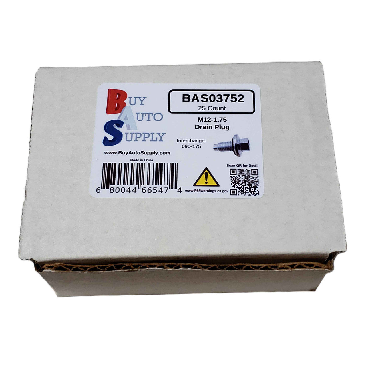 Box of 25 Oil Drain Plug M12-1.75 - Replaces:  Dorman 090-156 / GM 11519933, 11562588 / Ford 9L8Z-6730-A 