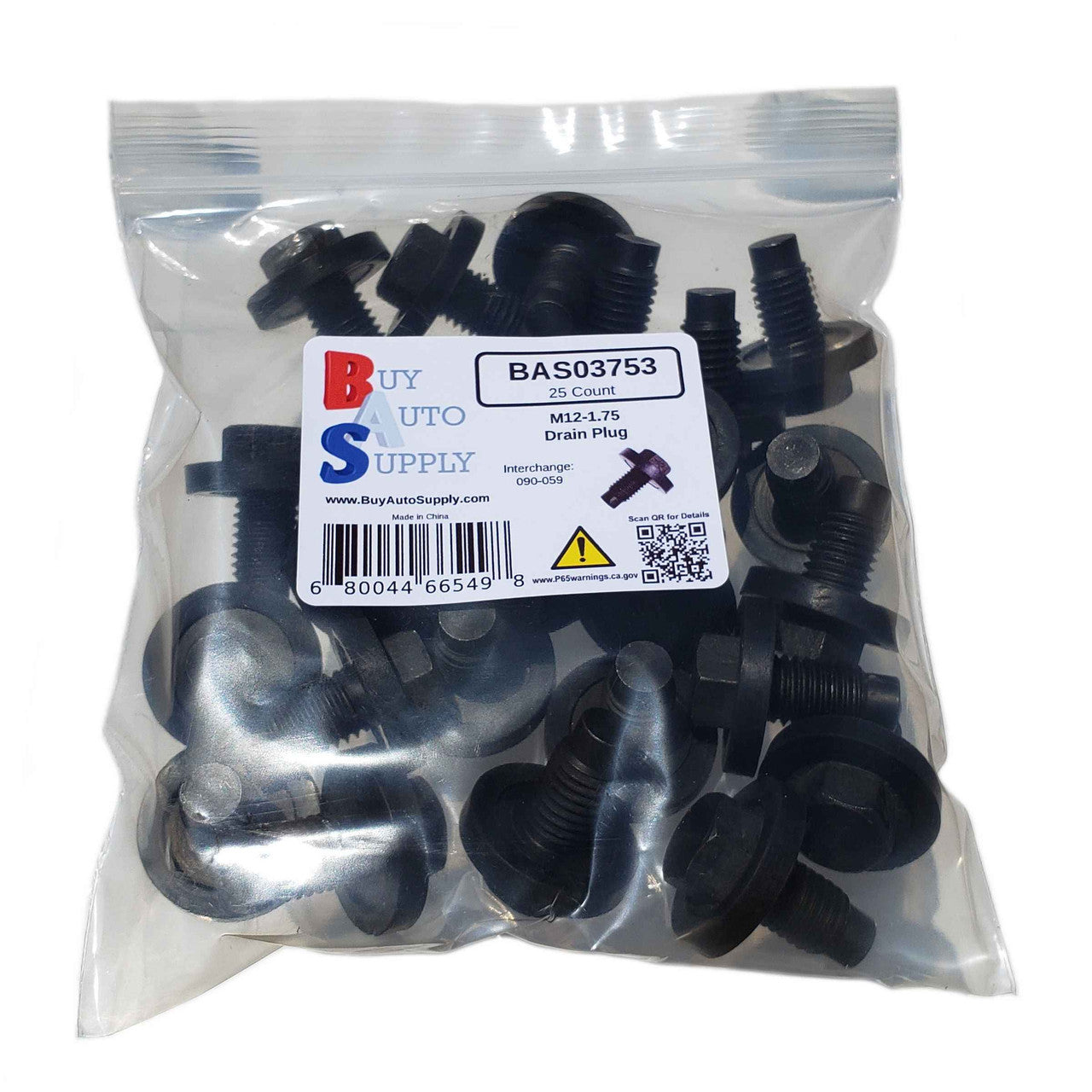 BAS03753 - M12-1.75 Drain Plug