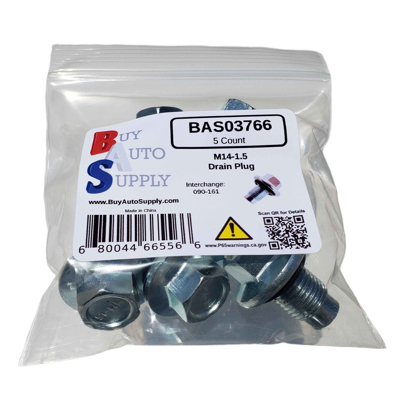 BAS03766 - M14-1.5 Drain Plug - Buy Auto Supply