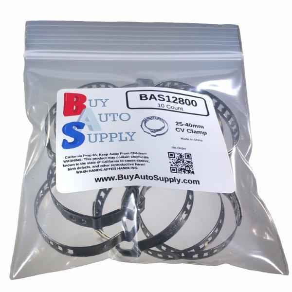 Bag of 10 CV Boot Clamps Stainless Steel - Universal - Fits 25-40MM