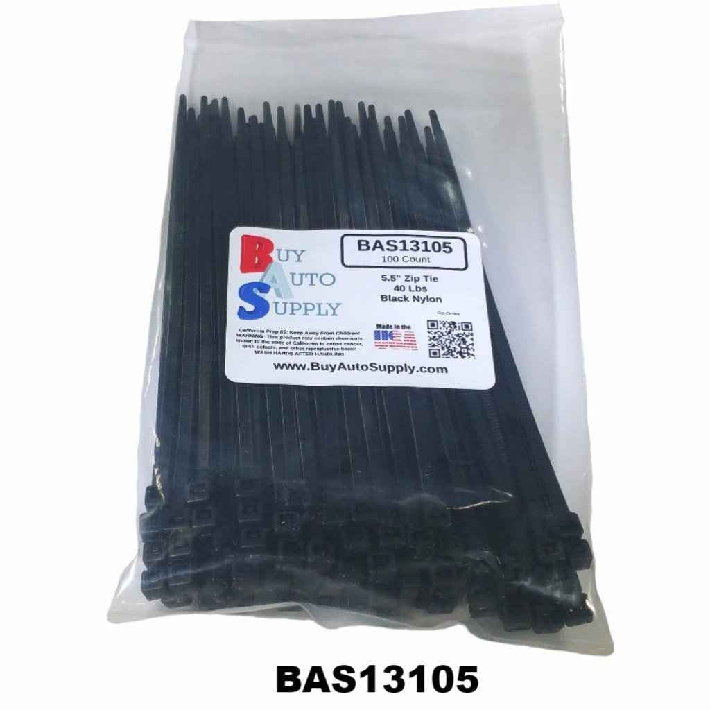 5.5 Inch Zip Tie (40 Lbs)- USA Made - BAS13105 - from Buy Auto Supply