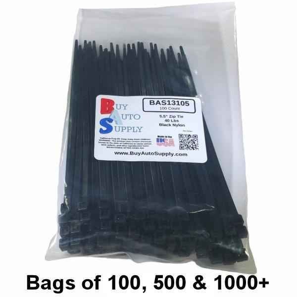 Bulk 5.5 Inch Zip Ties (40 Lbs)- USA Made - BAS13105 - from Buy Auto Supply