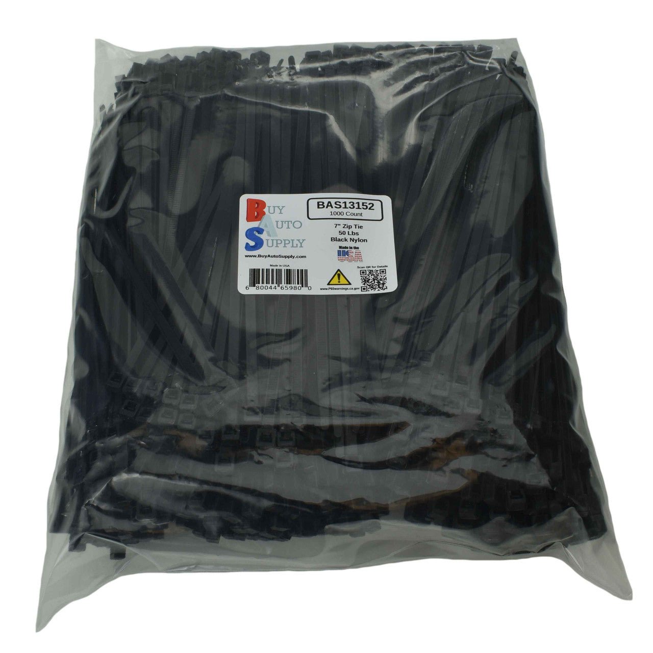 7 Inch Zip Tie (50 Lbs)- USA Made - BAS13152 - 1000 pack from Buy Auto Supply