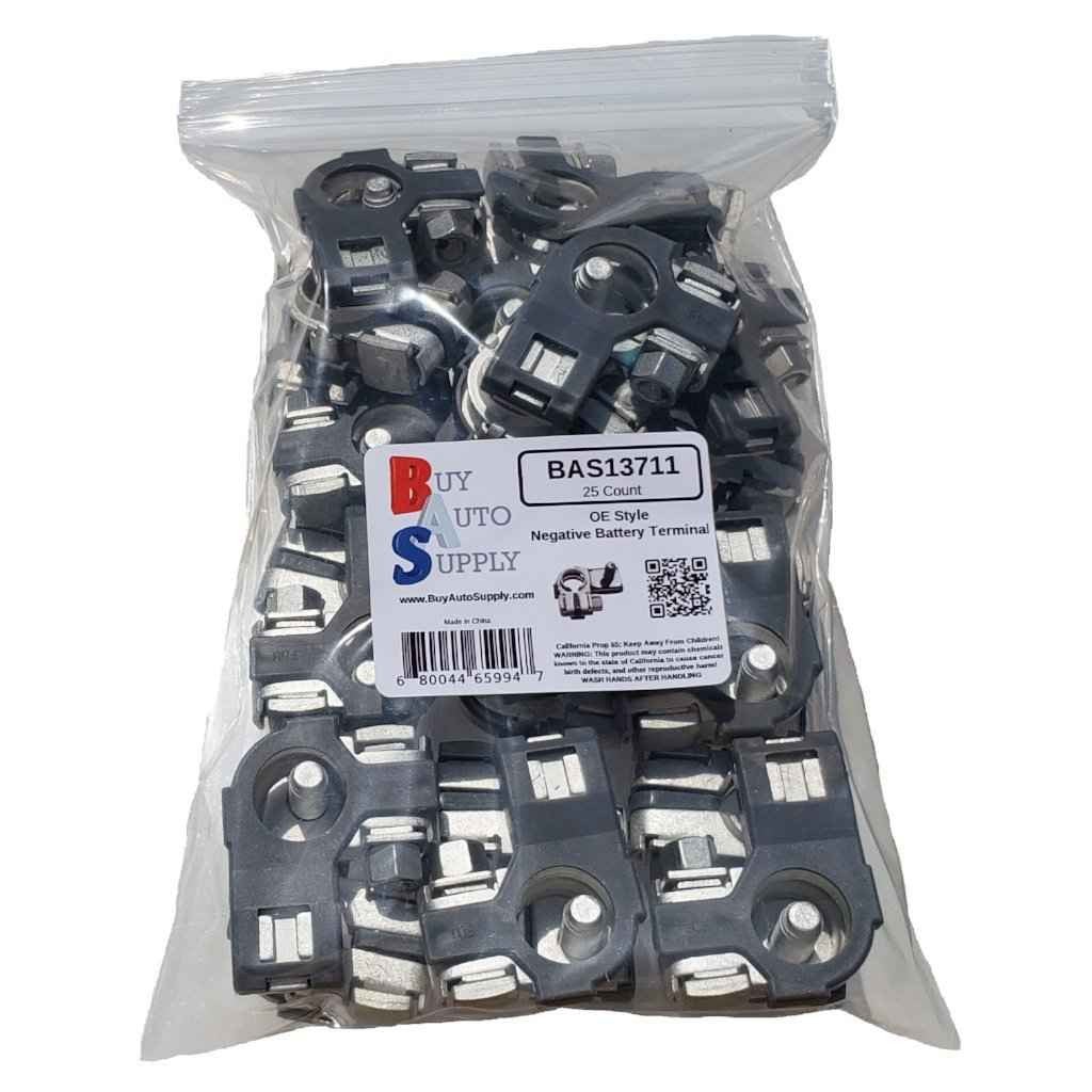 Bag of 25 Flag style Negative Top Post Battery Terminal