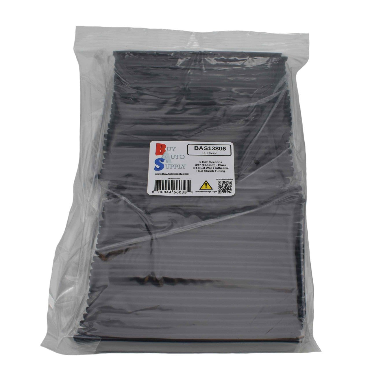BAS13806 - 3/4" 3:1 Dual Wall Adhesive Lined Heat Shrink Tube