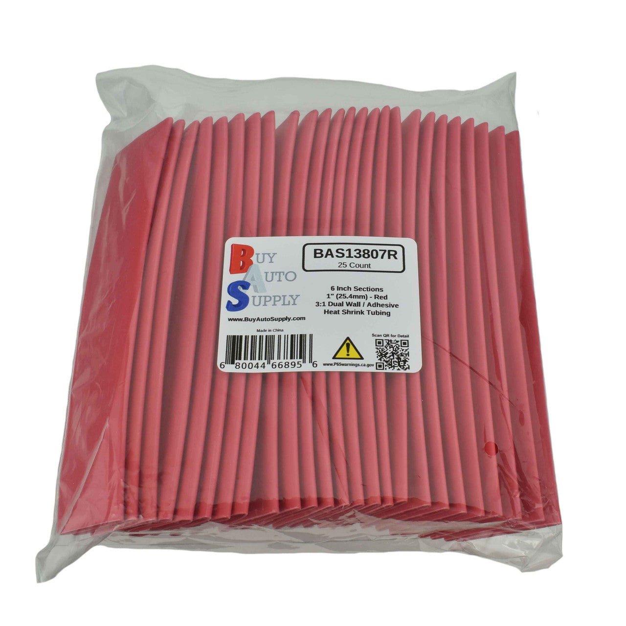 BAS13807 - 1" 3:1 Dual Wall Adhesive Lined Heat Shrink Tube - Buy Auto Supply