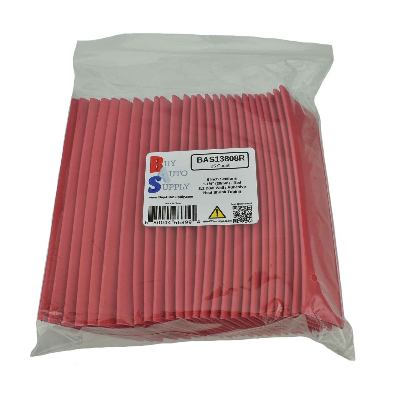 BAS13808 - 1-1/4" 3:1 Dual Wall Adhesive Lined Heat Shrink Tube - Buy Auto Supply