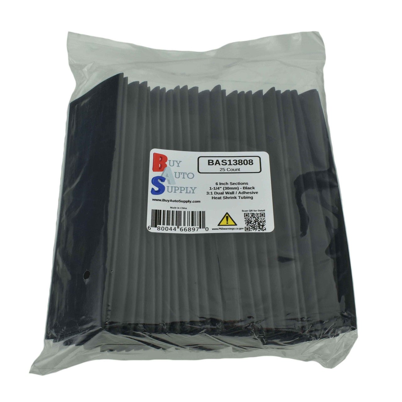 BAS13808 - 1-1/4" 3:1 Dual Wall Adhesive Lined Heat Shrink Tube - Buy Auto Supply