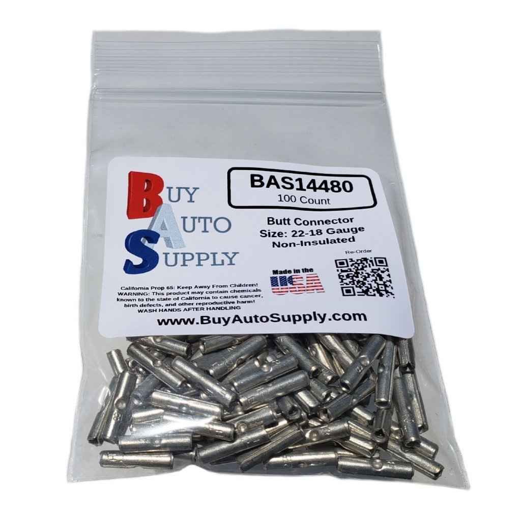 Bag of 100 Non-Insulated Butt Connector - 22-18
