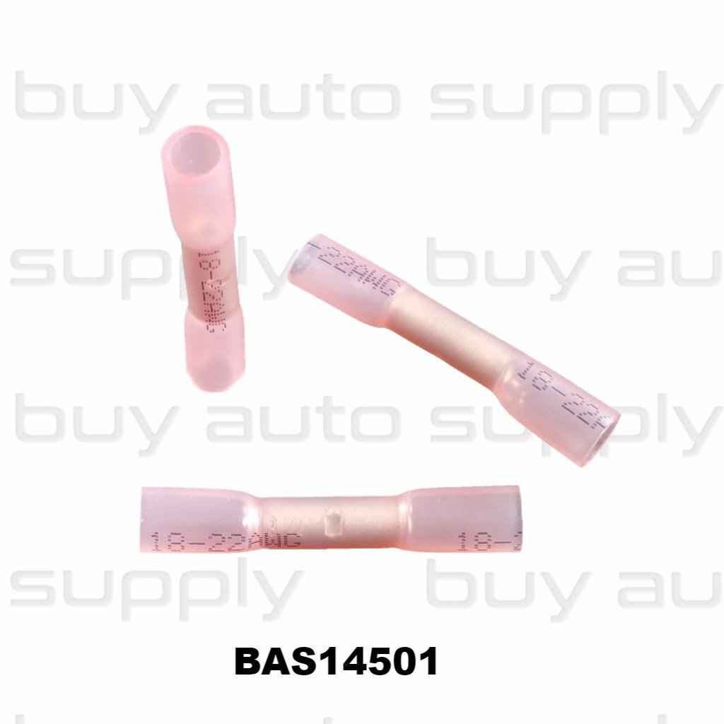 Butt Connectors - Red Heat Shrink - 22-18 wire - BAS14501