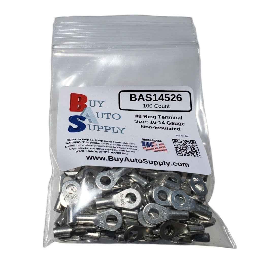 Ring Terminals Non Insulated (#8 Stud) 16-14