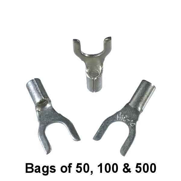Non Insulated Fork Terminal (#10 Stud) 16-14