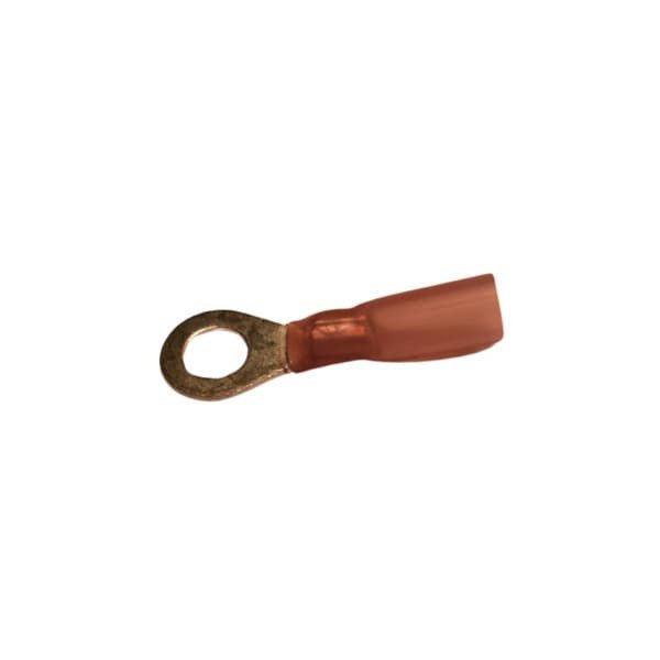 BAS14717 - Red Heat Shrink Ring Connector 22-18 (1/4" Stud) - Buy Auto Supply
