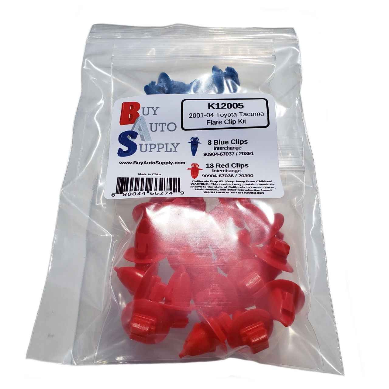 Toyota Fender Flare Clip Kit for 01-04 Trucks - clips for all 4 flares